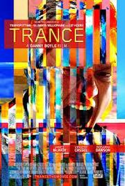 Poster of Danny Boyle's film Trance, featuring James McAvoy